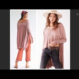 Free people Waffle Knit Top